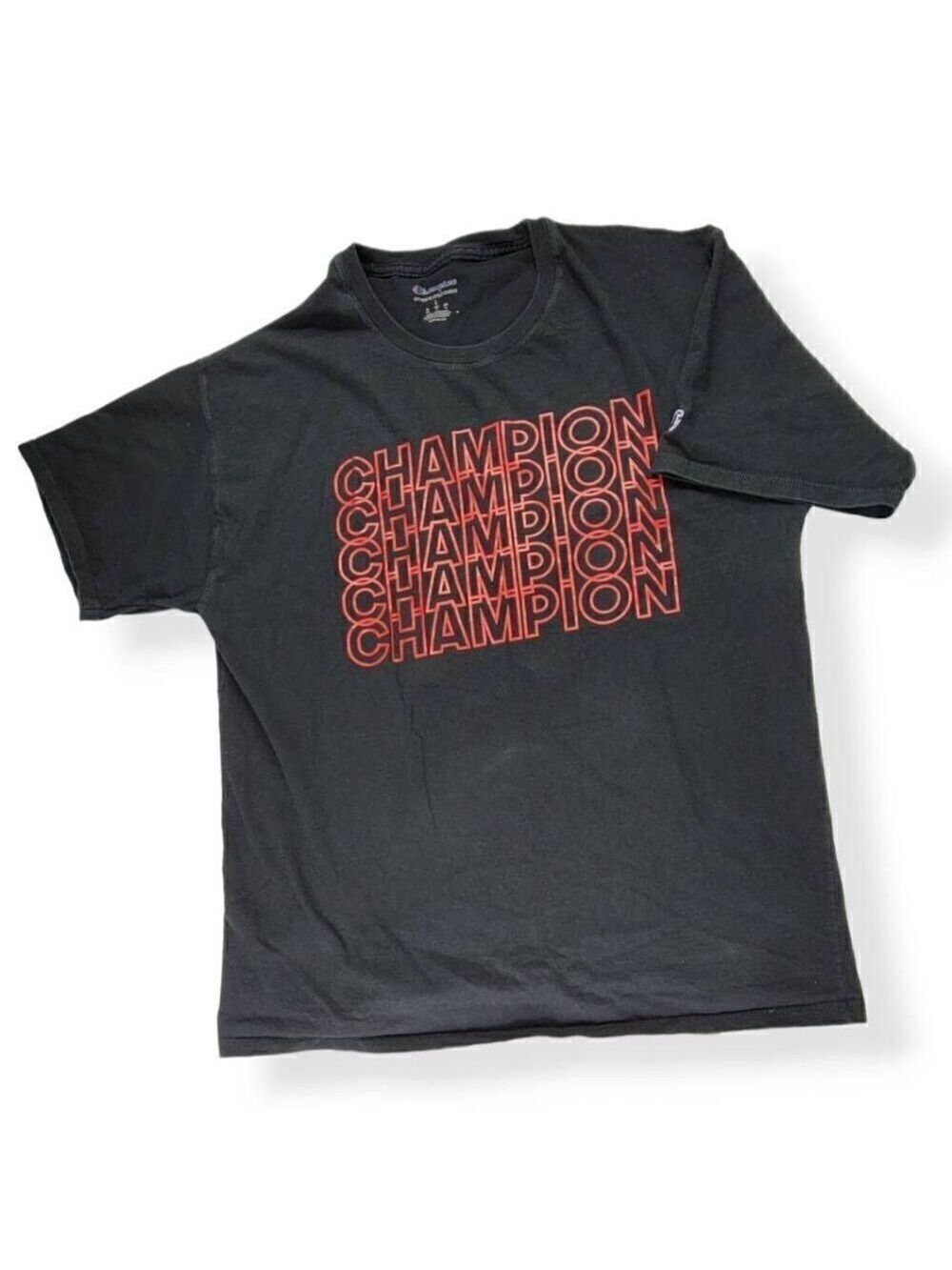 Champion Black Tee Large